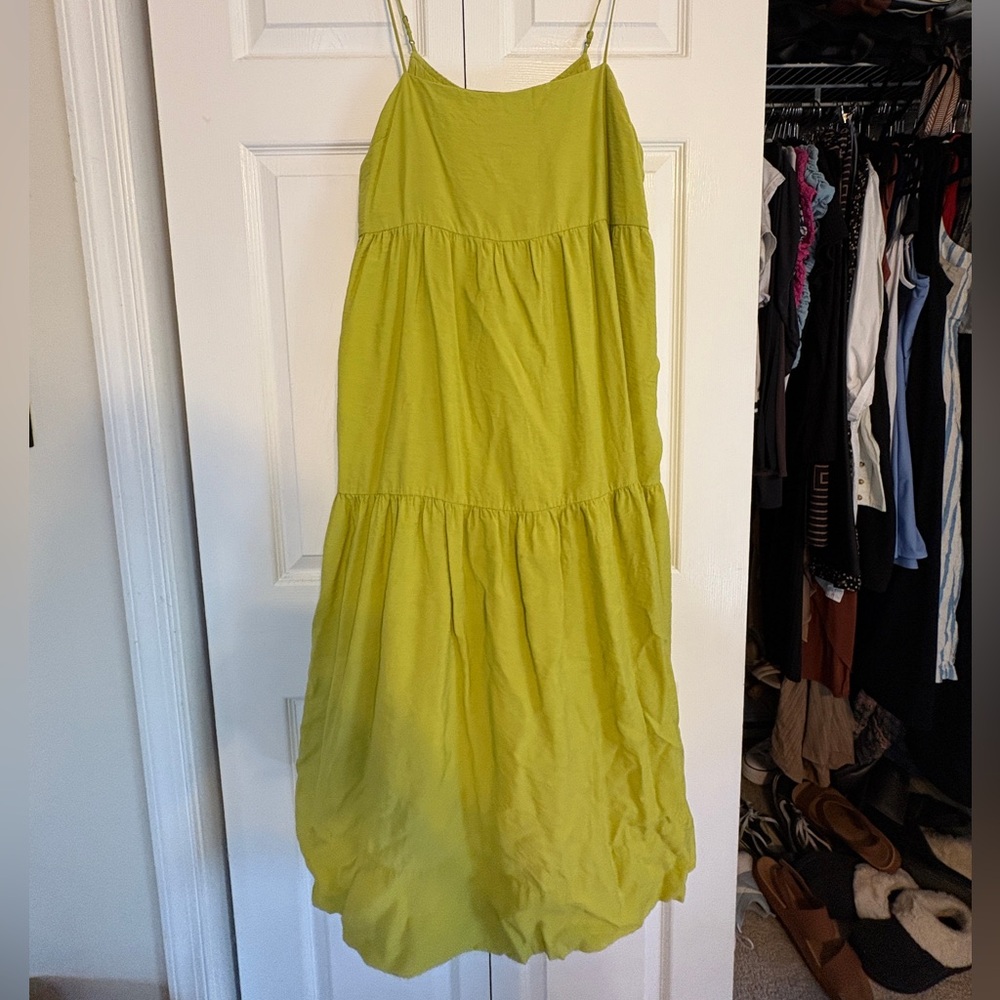 Abercrombie & Fitch Green Sleeveless Maxi Sundress